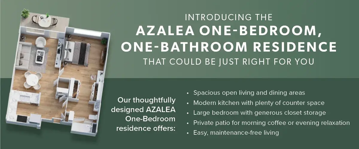 Azalea Floor Plan one bedroom one bathroom